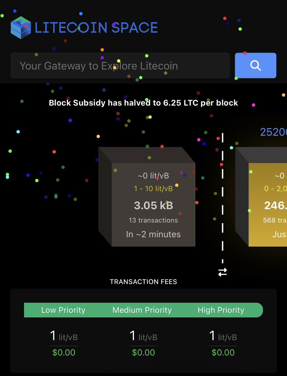 The #Litecoin halving has just occurred! We have just became even more scarce of a digital asset and only have 10.5 million #LTC left to mine, ŁFG!