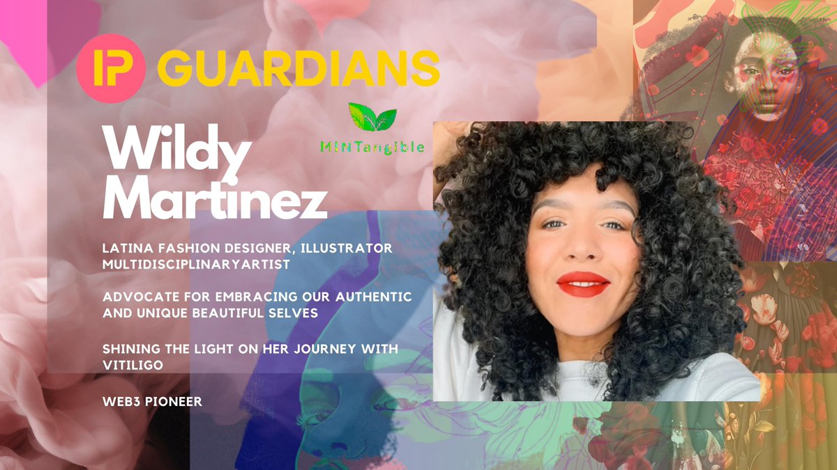 ip_guardians's tweet photo. Thrilled to be featuring Latina artist Wildy Martinez amongst our inaugural artist spots! Wildy is an advocate for self-love & authenticity, her art and vision in #Web3 is empowering! Follow us and stay tuned! #WildyMartinez #IPGuardians #NFTs @wildy_martinez
@MINTangible_io https://t.co/Tio06G8Z2S