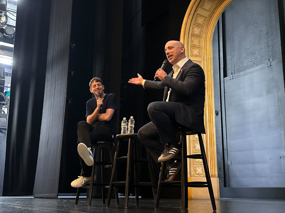 JGreenblattADL's tweet photo. Was great to be on stage in conversation with my good friend @AlexEdelman after watching his outstanding performance in #JustForUs. Thanks to everyone who joined @ADL_NYNJ for last night’s special event and to Alex for continuing to partner with us in the #FightAgainstHate. https://t.co/Z8KXkkigFs