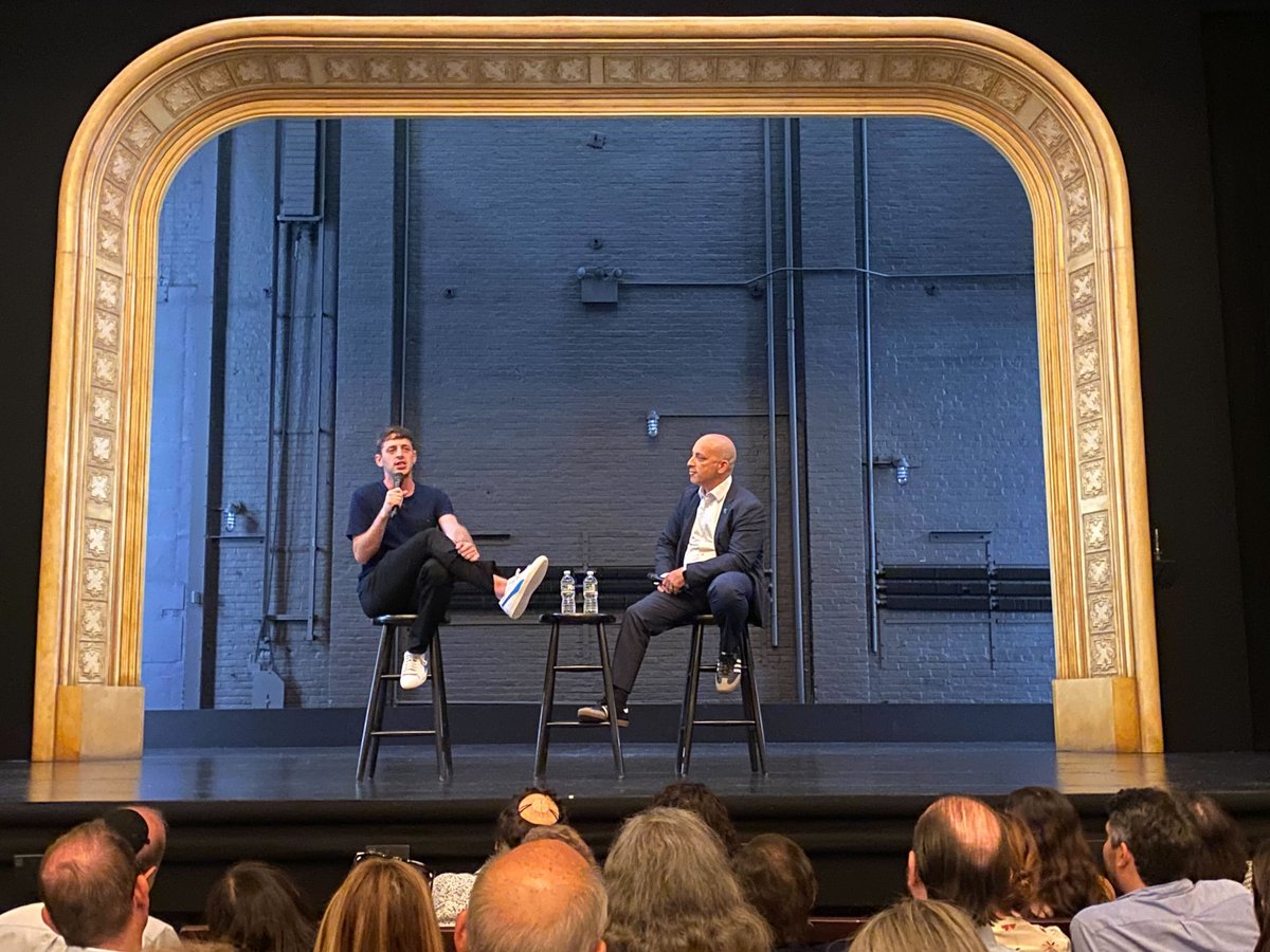 JGreenblattADL's tweet photo. Was great to be on stage in conversation with my good friend @AlexEdelman after watching his outstanding performance in #JustForUs. Thanks to everyone who joined @ADL_NYNJ for last night’s special event and to Alex for continuing to partner with us in the #FightAgainstHate. https://t.co/Z8KXkkigFs