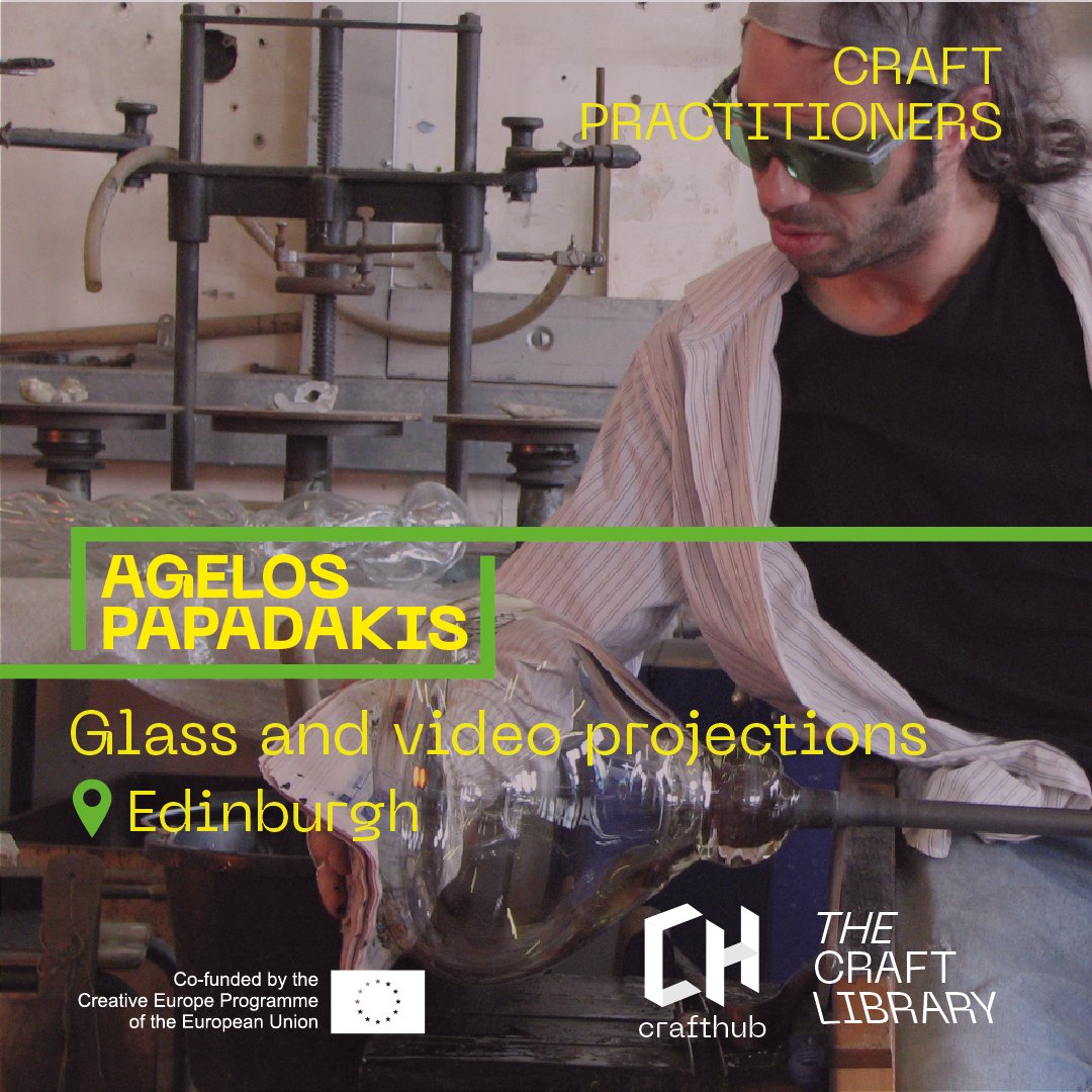 CrafthubEu's tweet photo. #CrafthubPractitioner ๐นDiscover Agelos Papadakis and his masterpiece 'I can see you' at the #Crafthubeu International Exhibition. Redefining glass art with tradition and innovation. ๐ https://t.co/5SWTU2bwgn #GlassArt #CrafthubExhibition #Makers #CrafthubLibrary https://t.co/BKSXI8ofkF
