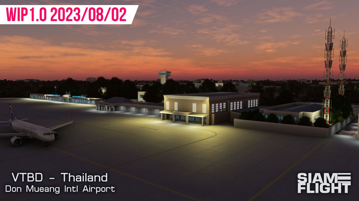 SiamFlightTH's tweet image. [DevDiary] VTBD Don Mueang Intl Airport MSFS | SiamFlight
#WIP 20230802 RTAF APRON BLDGs WIP.

- Royal Thai Air Force Administrative Building WIP.

@MSFSofficial #VTBD #SiamFlight #devdiary
