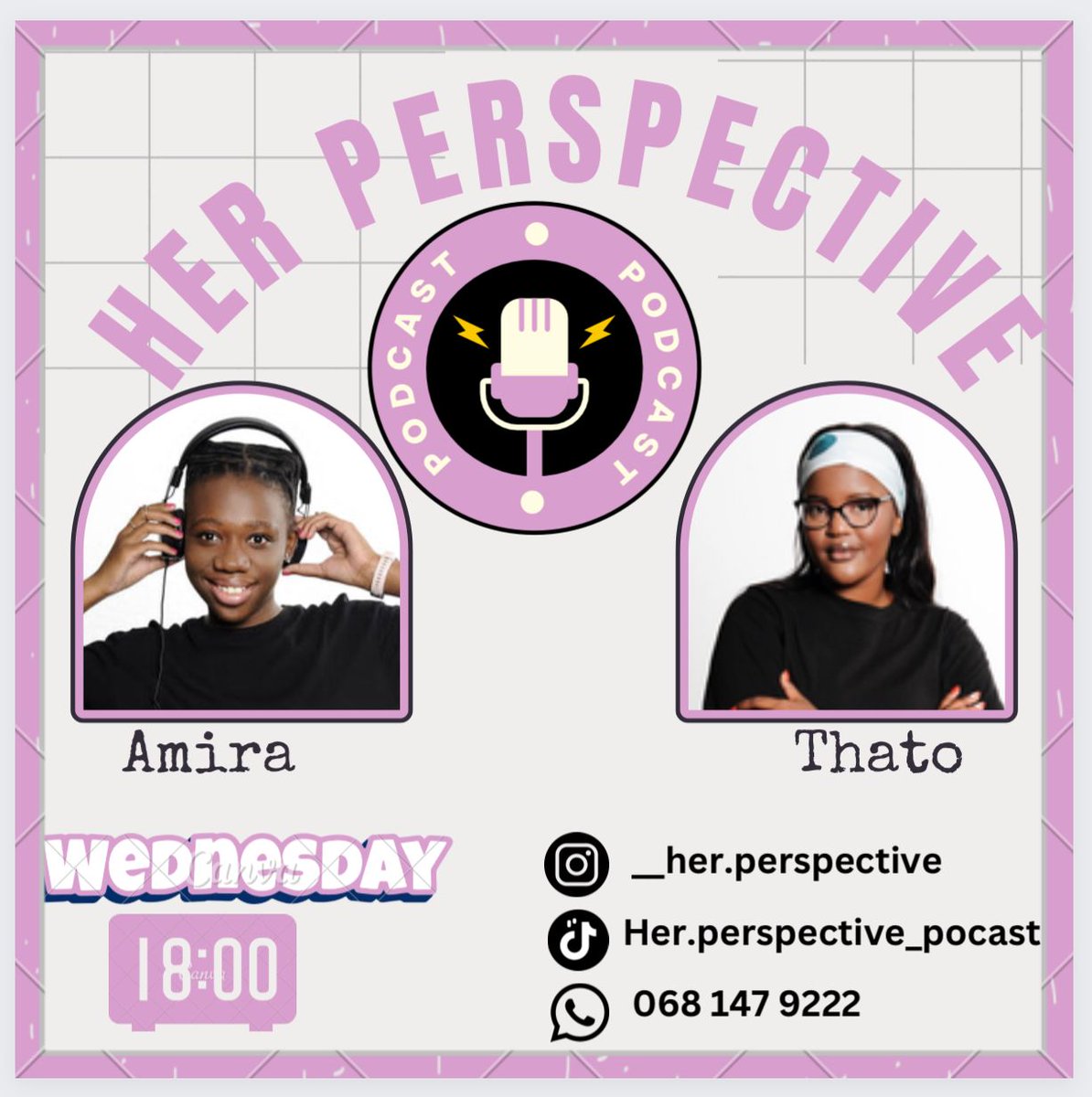 Catch us Live on SMU at 18h00 As we launch Her Perspective: The Podcast.🎙️ We are super excited to share this with you and would love to have great conversations from Her Perspective with you.   We’ll be on air @ smufm.co.za    Live on IG @ instagram.com/__her.perspect…