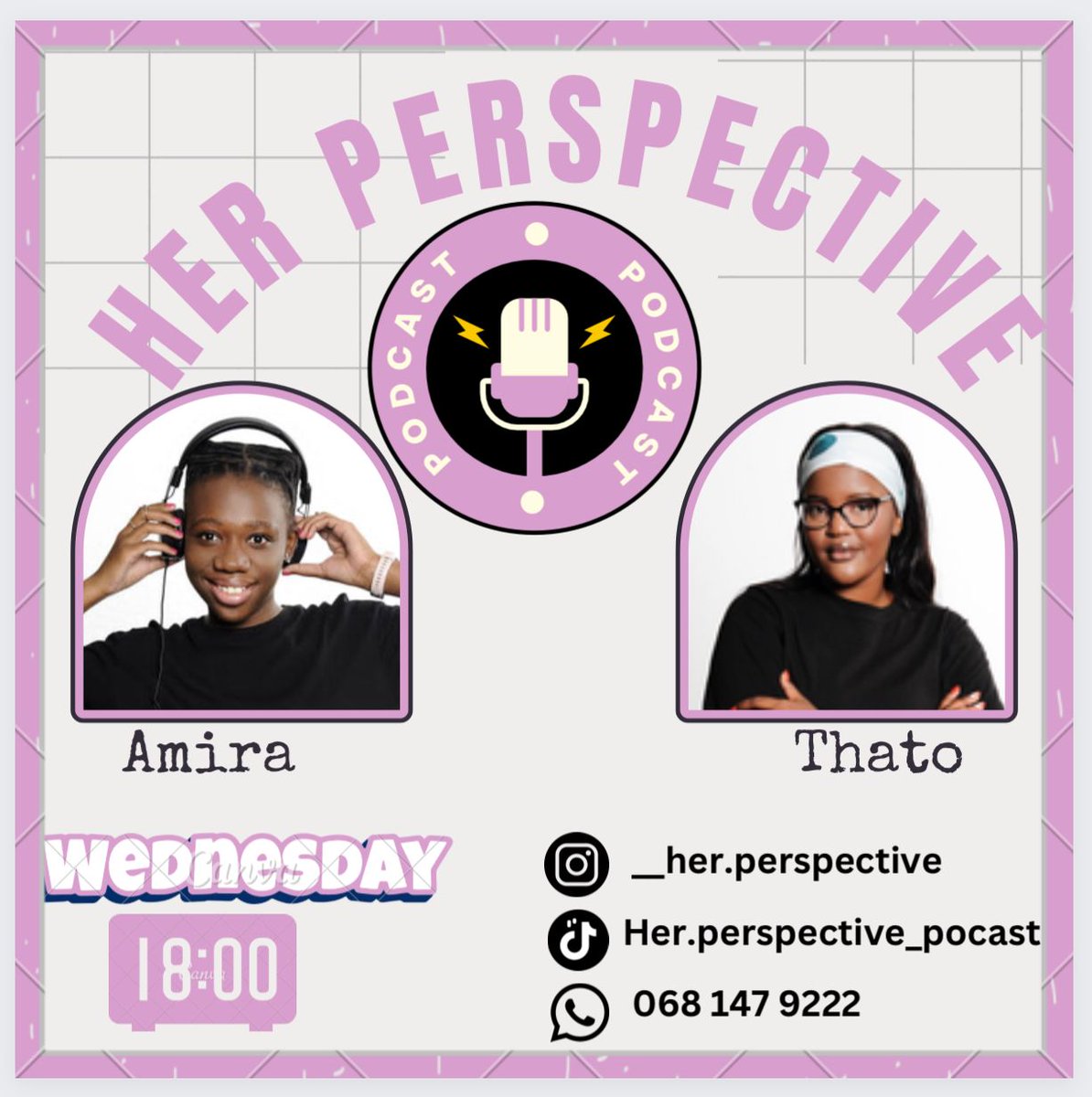 Catch us Live on SMU at 18h00 As we launch Her Perspective: The Podcast.🎙️ We are super excited to share this with you and would love to have great conversations from Her Perspective with you. We’ll be on air @ smufm.co.za Live on IG @ instagram.com/__her.perspect…