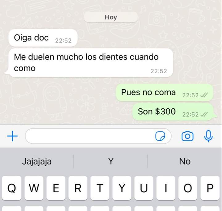 DrArticaina's tweet photo. Así dan ganas de contestar jajajaja 😂 https://t.co/MukBjteEDt
