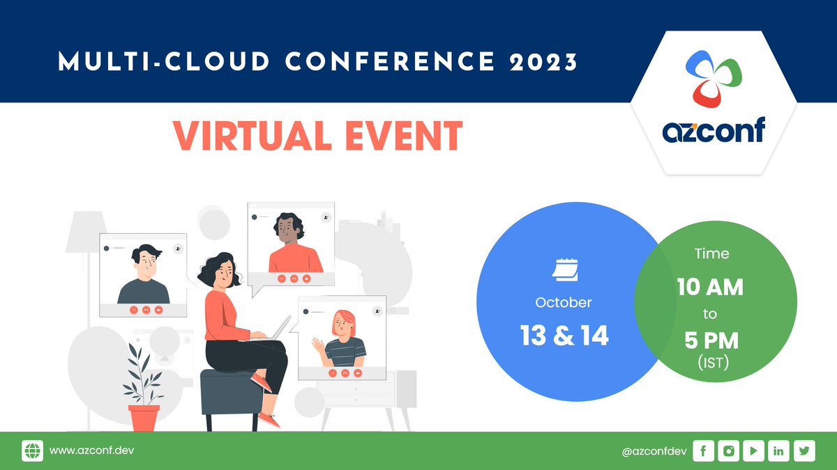 TechXConf's tweet image. 📣 Exciting Update! 🌟This year's AZCONF, the A to Z of AI-focused Multi-Cloud Conference, will be a virtual event on October 13-14, 2023! 🚀 As we are new to multi-cloud events, we want to ensure a seamless experience for all attendees.
#AZConf #AZConf2023 @karthik3030