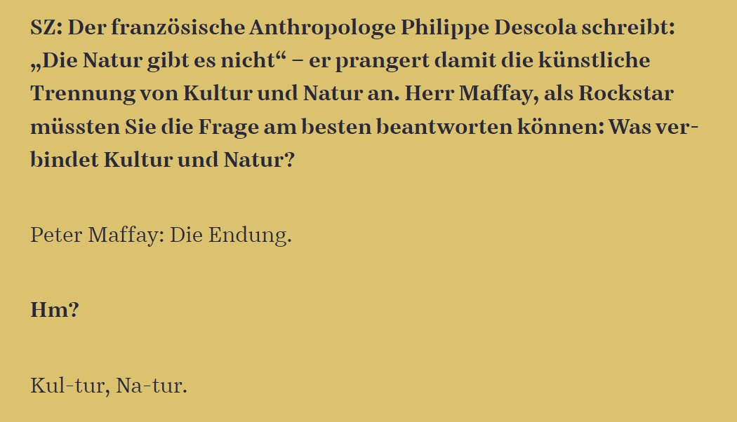 JoLepp's tweet photo. Wenn du ein großes Feuilleton-Interview führen willst, dein Gegenüber aber eher nicht. https://t.co/gpDPH8Epkb