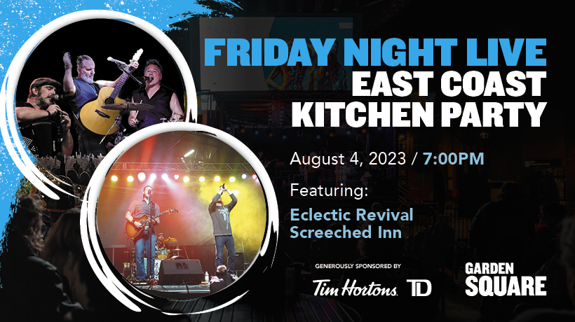 🎶🦞 Join us for an unforgettable East Coast Kitchen Party at Garden Square on Aug 4th, 7 pm! Indulge in the rich culture of the east coast w/ performances by Eclectic Revival & Screeched Inn. All Maritimers, Mainlanders, & curious souls welcome!🎵 @gsqbrampton @bramptononstage