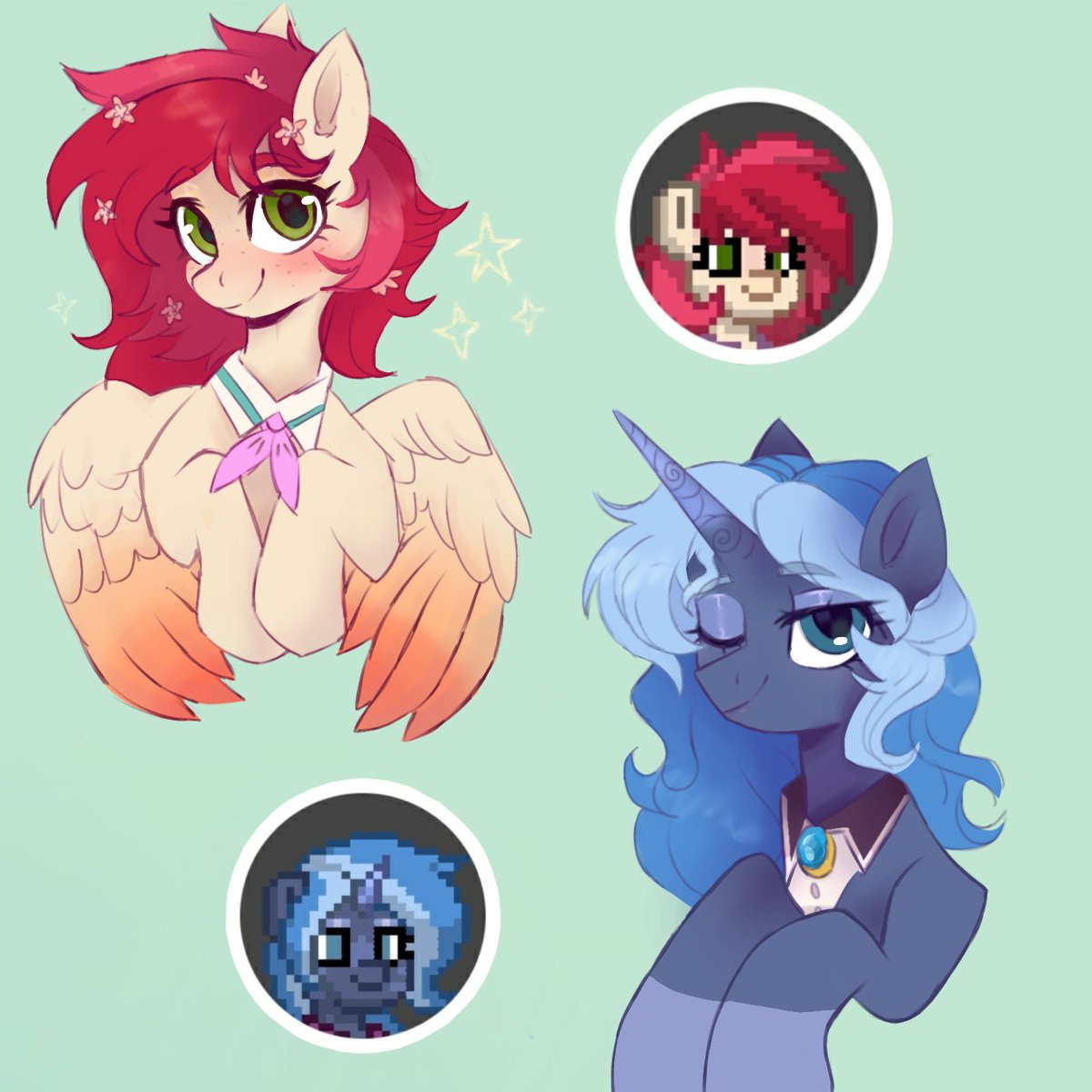 mandarinofil's tweet photo. Лошадки °^° 
#pony_town #pony #MLP #oc #ponytown https://t.co/pjlFcbMkKZ