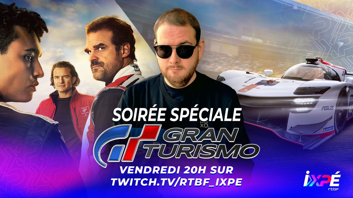 La soirée spéciale #GranTurismoLeFilm avec <a href="/MaxouLepilote/">Maxime Potar</a>, c’est déjà ce vendredi 🏎️💨 

Au programme : des jeux et des invités (de marque s’il vous plaît). Rendez-vous à 20h !