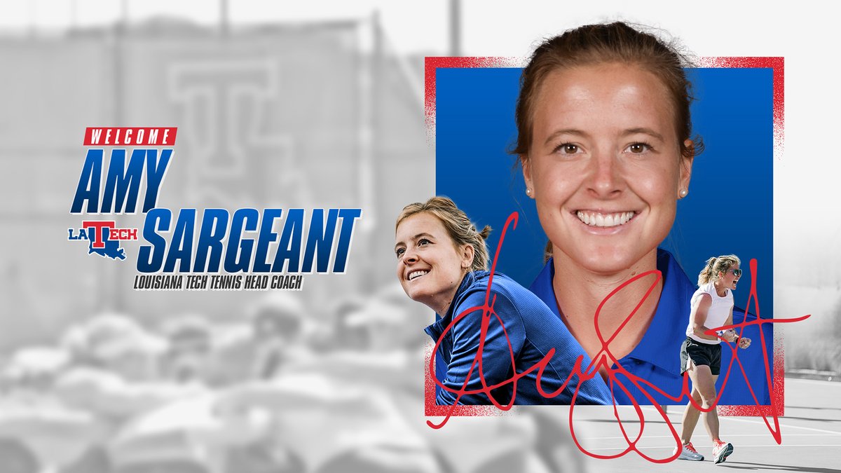 It's a big day for our program as we announce the next head coach of LA Tech Tennis, Amy Sargeant! 🔵🎾🔴 📰 bit.ly/3OlLuAK