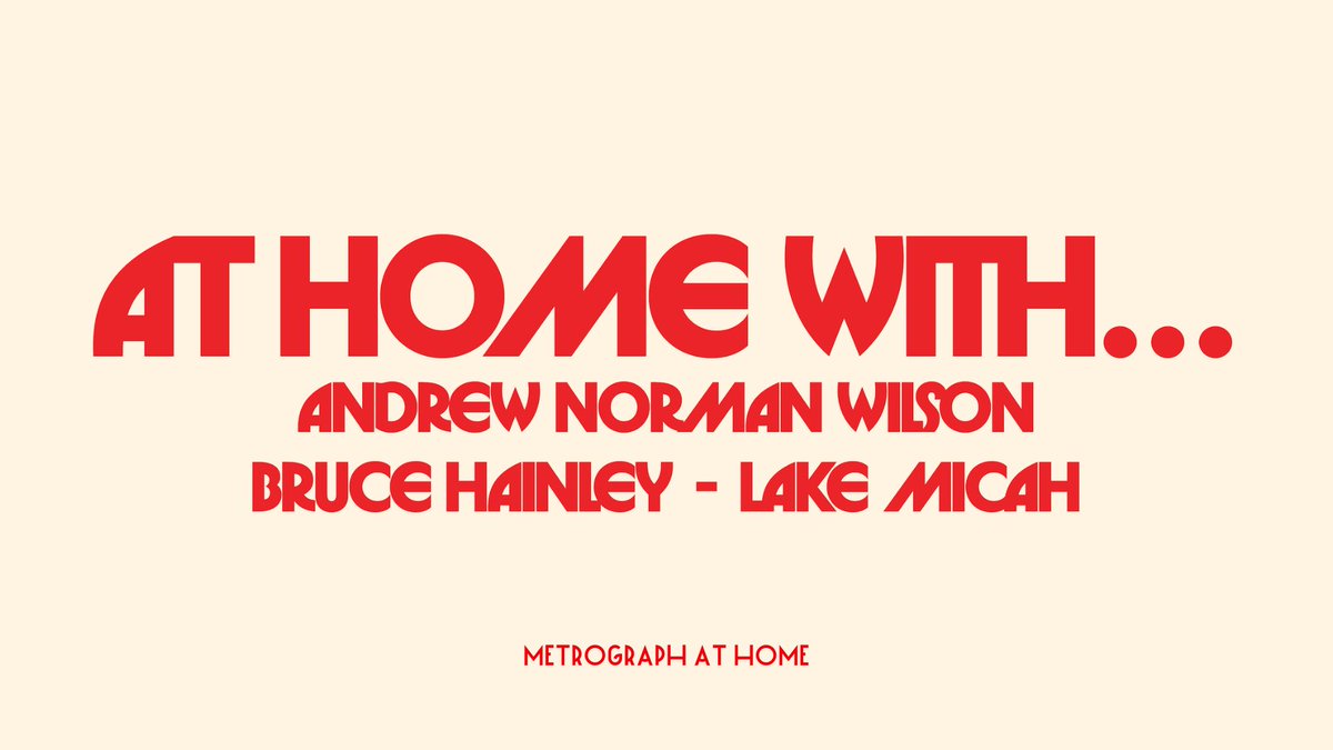 Friends of Metrograph Andrew Norman Wilson (<a href="/aNormanWilson/">Norm</a>), Bruce Hainley, and Lake Micah (<a href="/afrofatalism/">lake micah</a>) each share a film they love, streaming on demand on the Metrograph At Home platform.
metrograph.com/athomewith-aug…