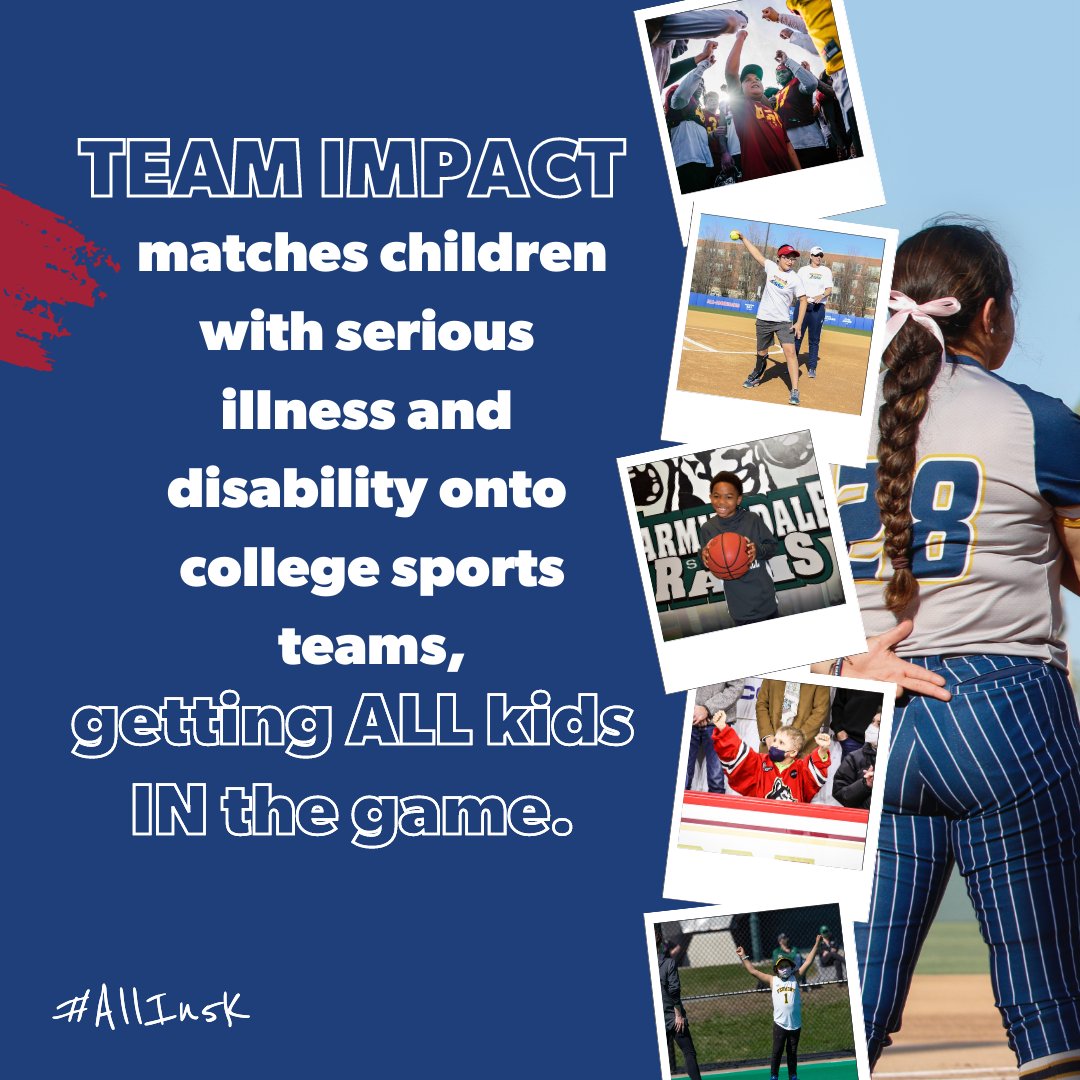 GoTeamIMPACT's tweet photo. Get ready for Team IMPACT's All In 5K! Whether you're running, walking, or rolling, there's no wrong way to 5K.  #AllInAllTogether #AllIn5K https://t.co/GASU8Q6EXU