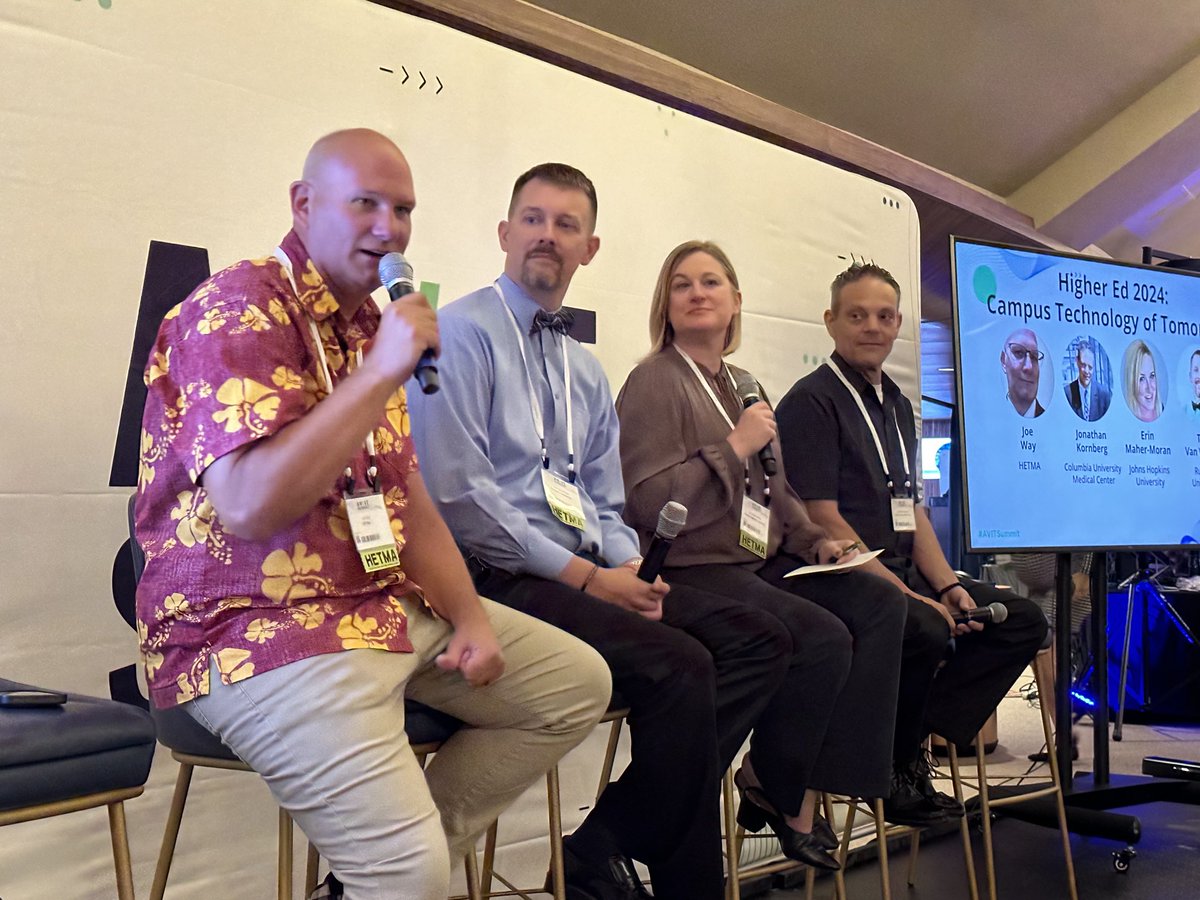 cindydavis_avit's tweet photo. #AVITsummit #HETMA, β¦@JosiahWay moderates Higher Ed 2024 and Beyond. https://t.co/INvHDM6t2A