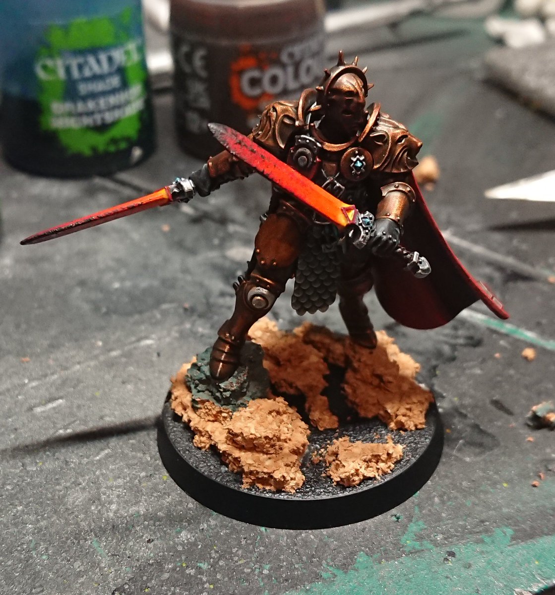 Ash Lowe (@ash_lowe4) on Twitter photo #WIPWednesday, this is one of my Questor Soulsworn for Warcry. Painted in my Stormhost colour scheme. Wanted to try something fancy with the swords. Unfinished #WarhammerCommunity <a href="/warhammer/">Warhammer Official</a> #stormcast #StormcastEternals #warhammer #soulsworn #warcry #AoS #paintingminiatures #WIPWednesday, this is one of my Questor Soulsworn for Warcry. Painted in my Stormhost colour scheme. Wanted to try something fancy with the swords. Unfinished #WarhammerCommunity <a href="/warhammer/">Warhammer Official</a> #stormcast #StormcastEternals #warhammer #soulsworn #warcry #AoS #paintingminiatures