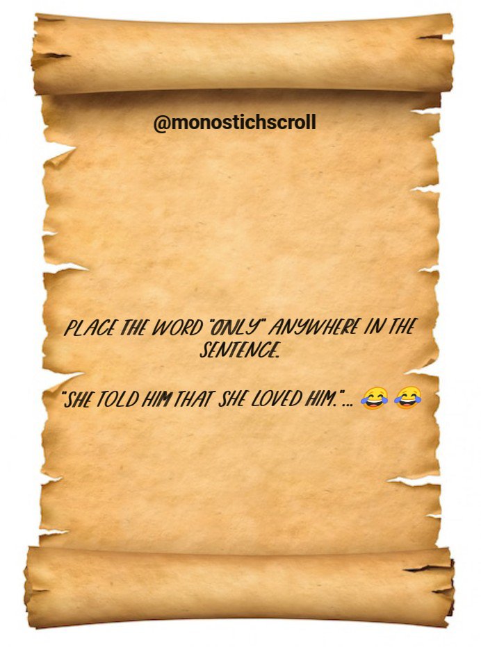 monostichscroll's tweet photo. #monostichpoetry #monostichquotes #monostichfun 😊😊 https://t.co/atbHKVvlfz