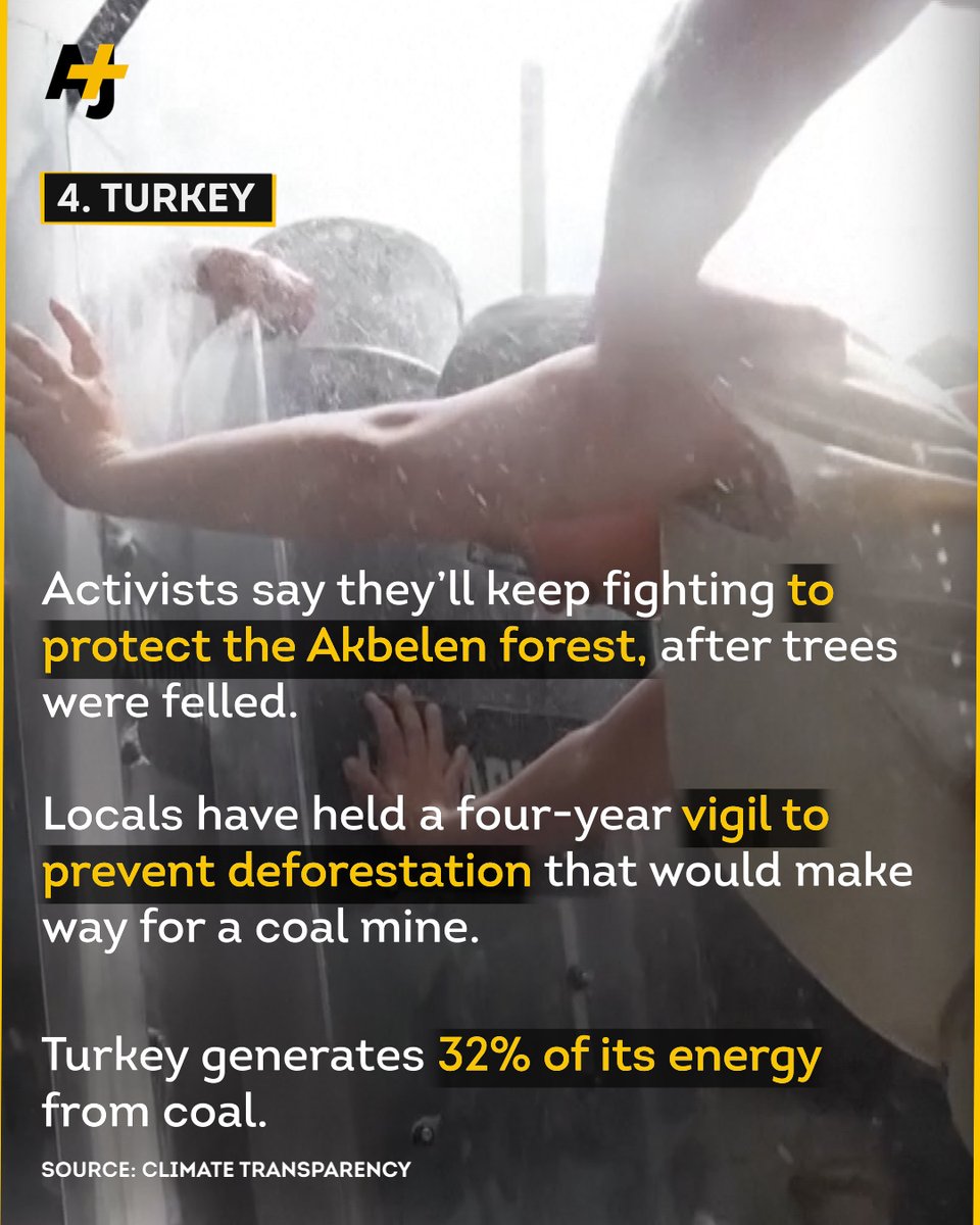ajplus's tweet photo. 4 - Turkey

Activists say they will keep fighting to protect Turkey's Akbelen forest after trees were felled. https://t.co/seUavFWIys