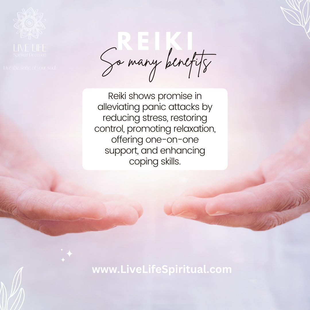LiveLifeSpirit's tweet photo. #reiki #dontpanic #selfcare #reikimaster #reikihealing #healingenergy
Virtual Reiki is shown to have the same positive effect as in-person sessions, BTW. 🤩🙌

See my bio for a link to learn more! https://t.co/1P65fLsP0H