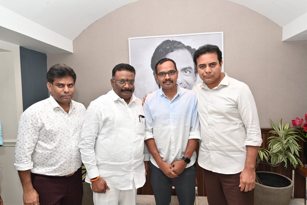 There is a day for anything and everything make life with challenges
With Sravan uncle and with Minister KTR Garu