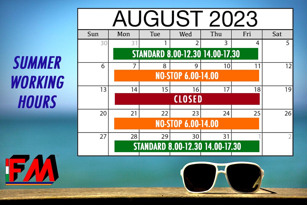 fmpartec's tweet photo. Summer working hours ! Take note please ! https://t.co/unGKIPY6Pi