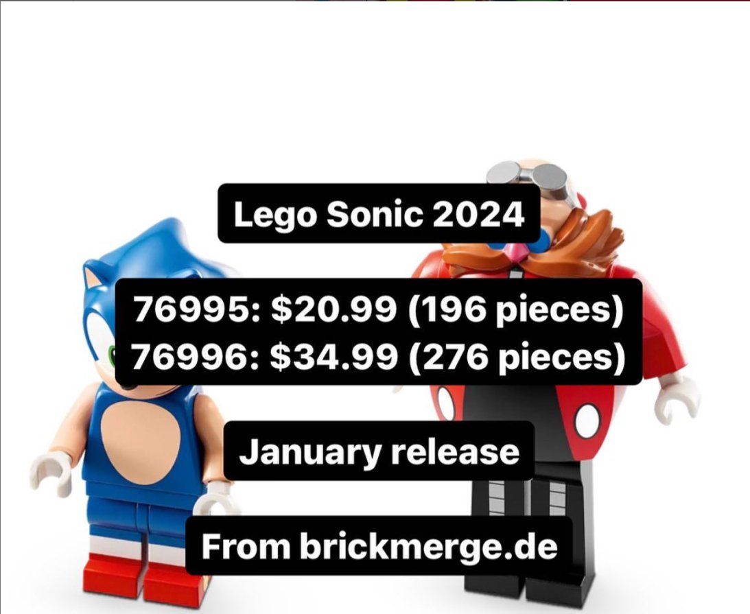 A Lego Sonic the Hedgehog set has seemingly leaked ahead of an official  reveal