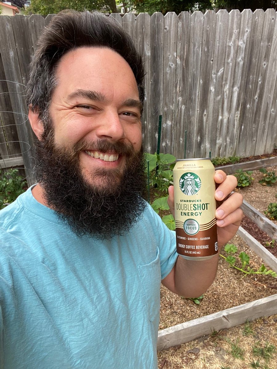 Up early with DOUBLESHOT ENERGY! I'm focused and ready to take on the day thanks to <a href="/Starbucks/">Starbucks</a> with #StarbucksDoubleshot 

Join me at 9am PT #ad twitch.tv/simcopter1