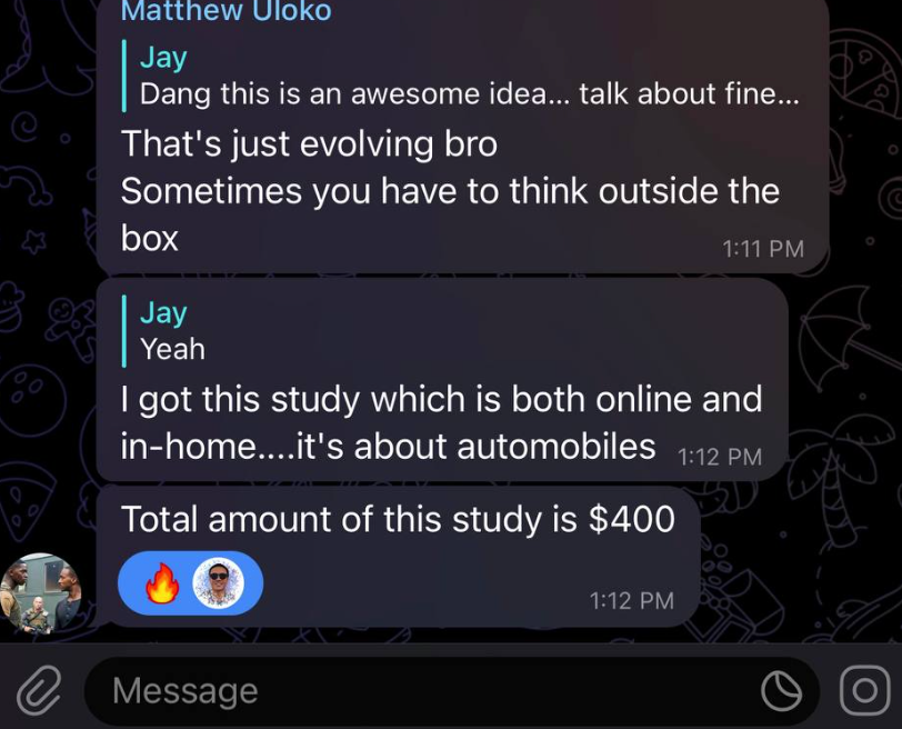 Market research can make you up to $400 PER SURVEY

I just made a guide that will get you accepted into any market research group

Just Like,  RT + comment "Survey" and I will DM it to you for FREE

(must be following first)