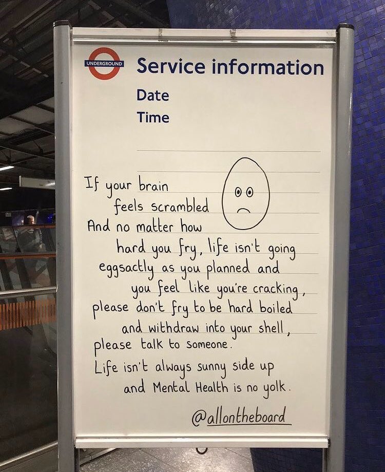 allontheboard's tweet image. Life isn’t always sunny side up and mental health is no yolk.