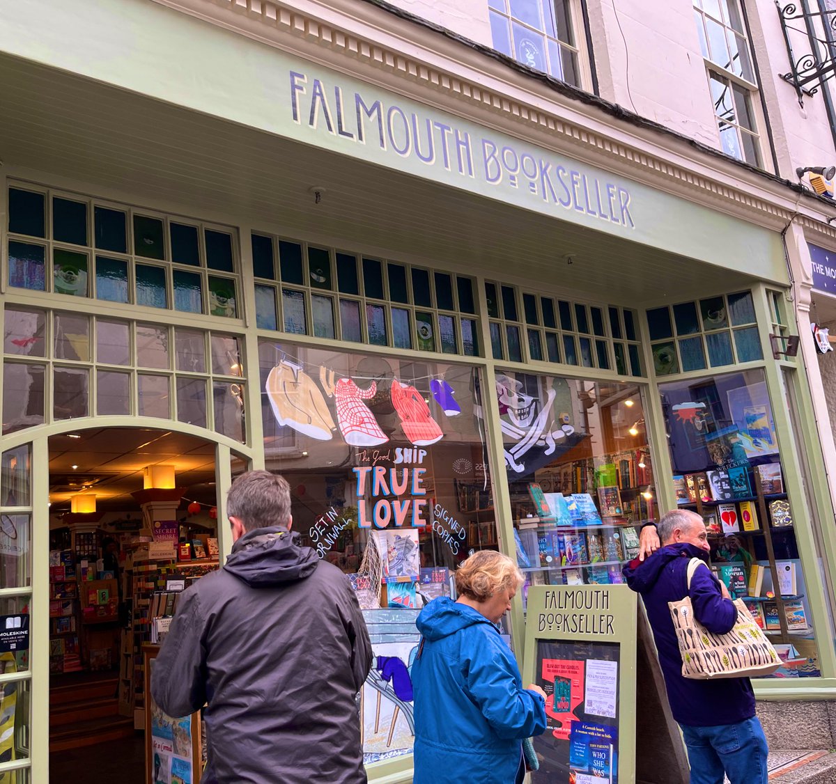 We recently had a night away in Falmouth and, as a new author, I found it impossible to go into one of these lovely bookshops without imagining my book on the shelves. #exciting #debutauthor #writingcommunity #beerandbooks #independentbookshops