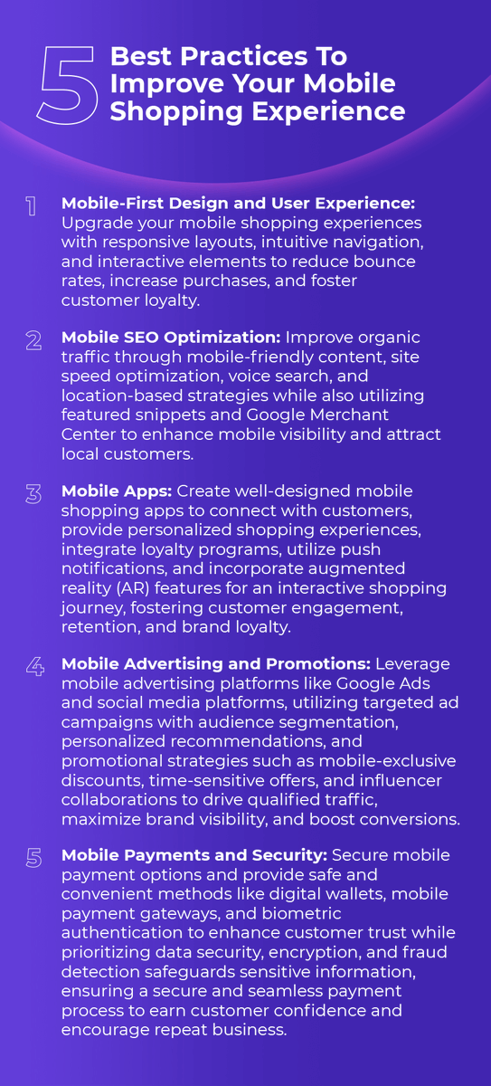 nogincommerce's tweet photo. Check out our latest blog to learn our go-to best practices to improve your mobile shopping experience and stay ahead with future innovations in the mobile retail sector. https://t.co/8FliMW3sZW #ecommerce #ecommercetips #mobileshopping https://t.co/rgssR9pm0o