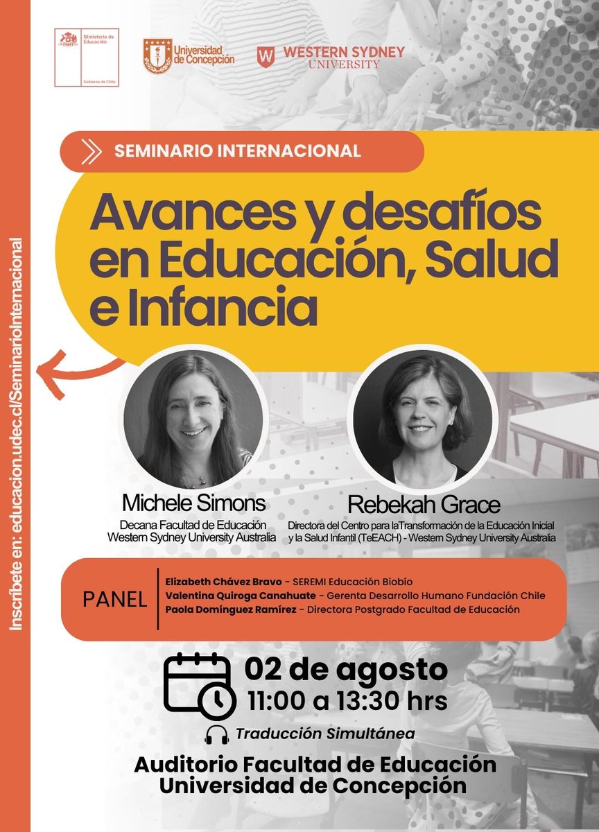 Challenges on education from the Australian perspective <a href="/westernsydneyu/">Western Sydney University</a> <a href="/EducacionUdeC/">Facultad de Educación UdeC</a>