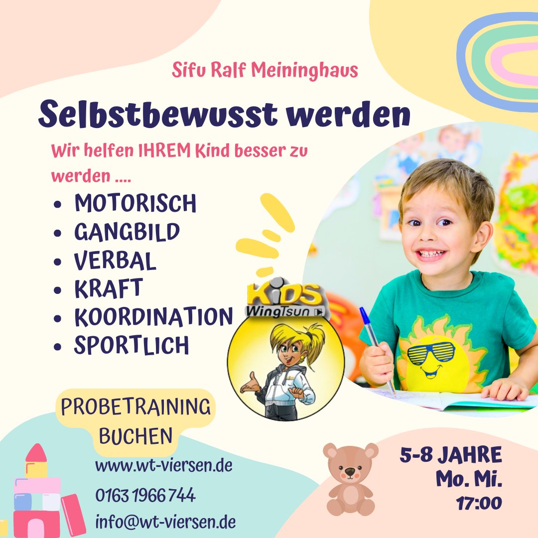 Das neue Schuljahr steht vor der Tür und viele Kinder stehen vor neuen Herausforderungen. Vielleicht steht ein Kitawechsel, ein Schulwechsel oder eine neue Klassenstufe an? 

Wir von Kids-WingTsun haben die perfekte Lösung für alle kleinen und großen Herausforderungen!