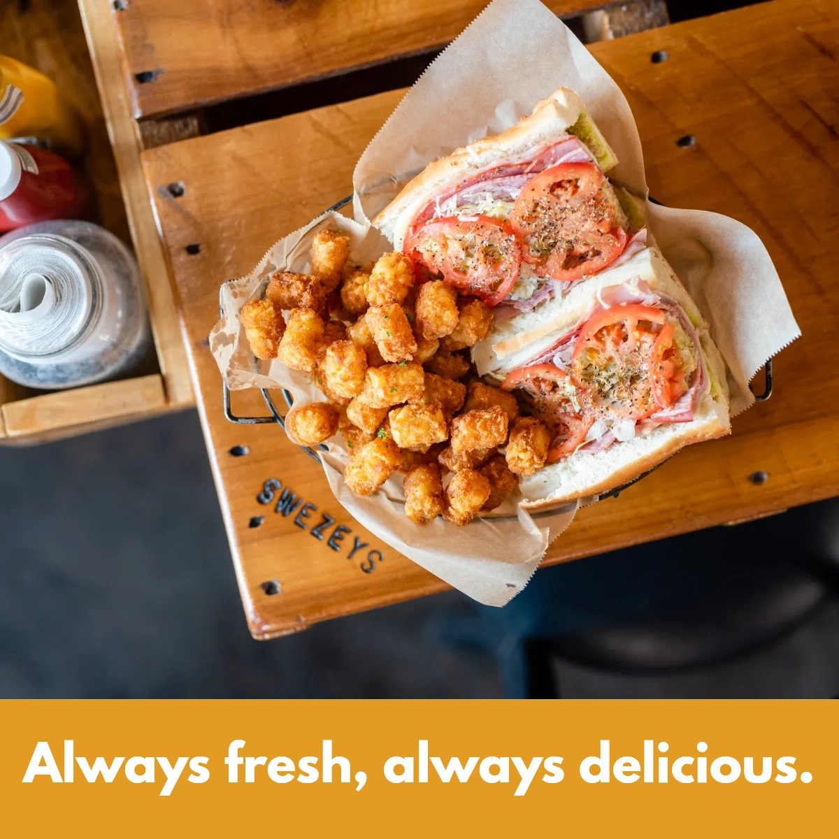 SwezeysPub's tweet photo. Handcrafted and made to order, our dishes are sure to hit the spot! Stop by and satisfy all your cravings today. #PleasantViewTN https://t.co/mcfHrtXMOO