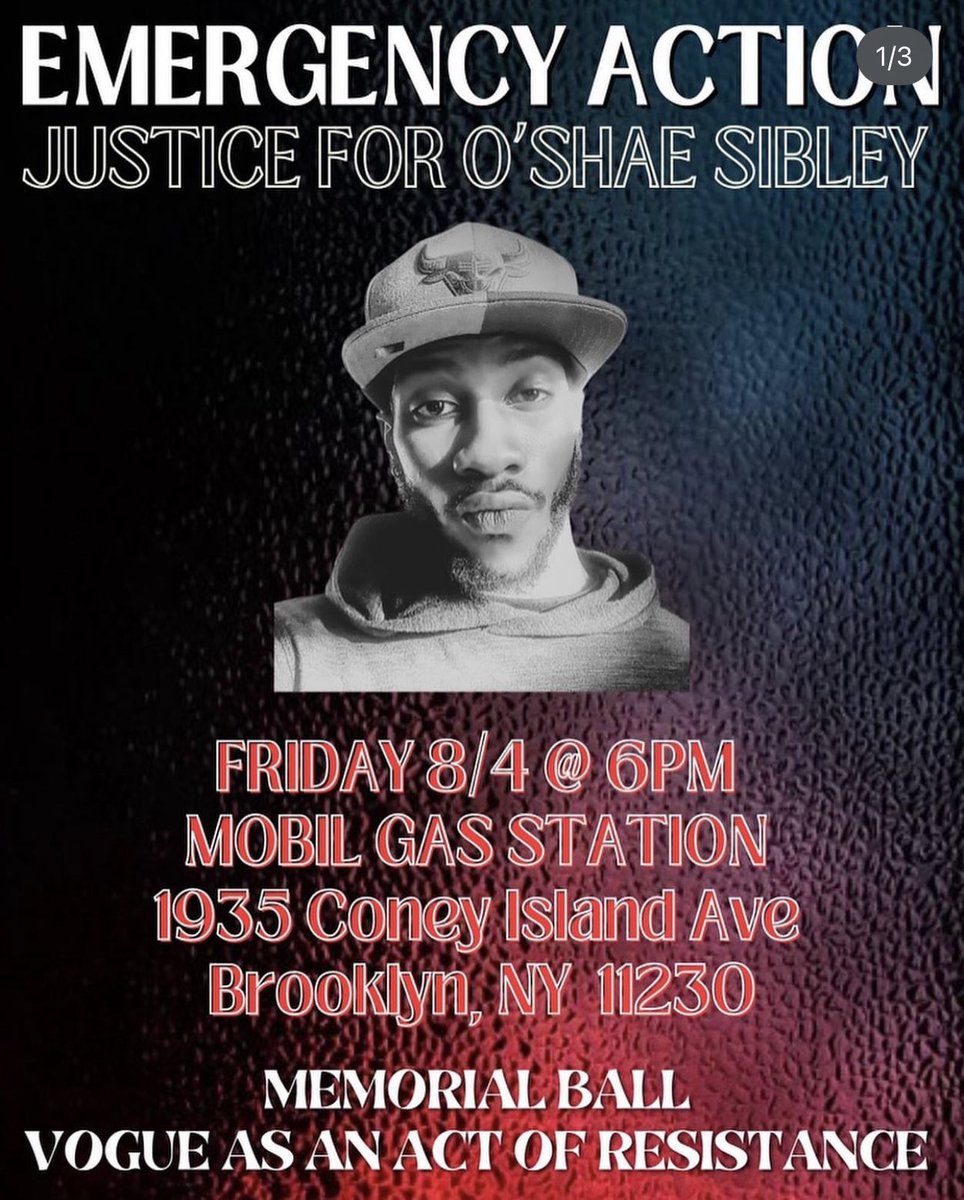 Memorial Ball for O’Shae Sibley on Friday 8/4 at 6PM 🕊️