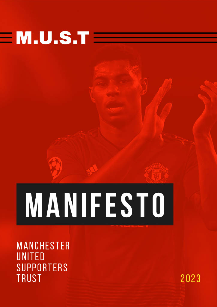 MUST has launched our manifesto which properly sets out, for the first time, who we are & what we do. Our mission is to build a future for Manchester United where views, needs, priorities & interests of all supporters are central to the running of the club imust.org.uk/Blog/Entry/the…