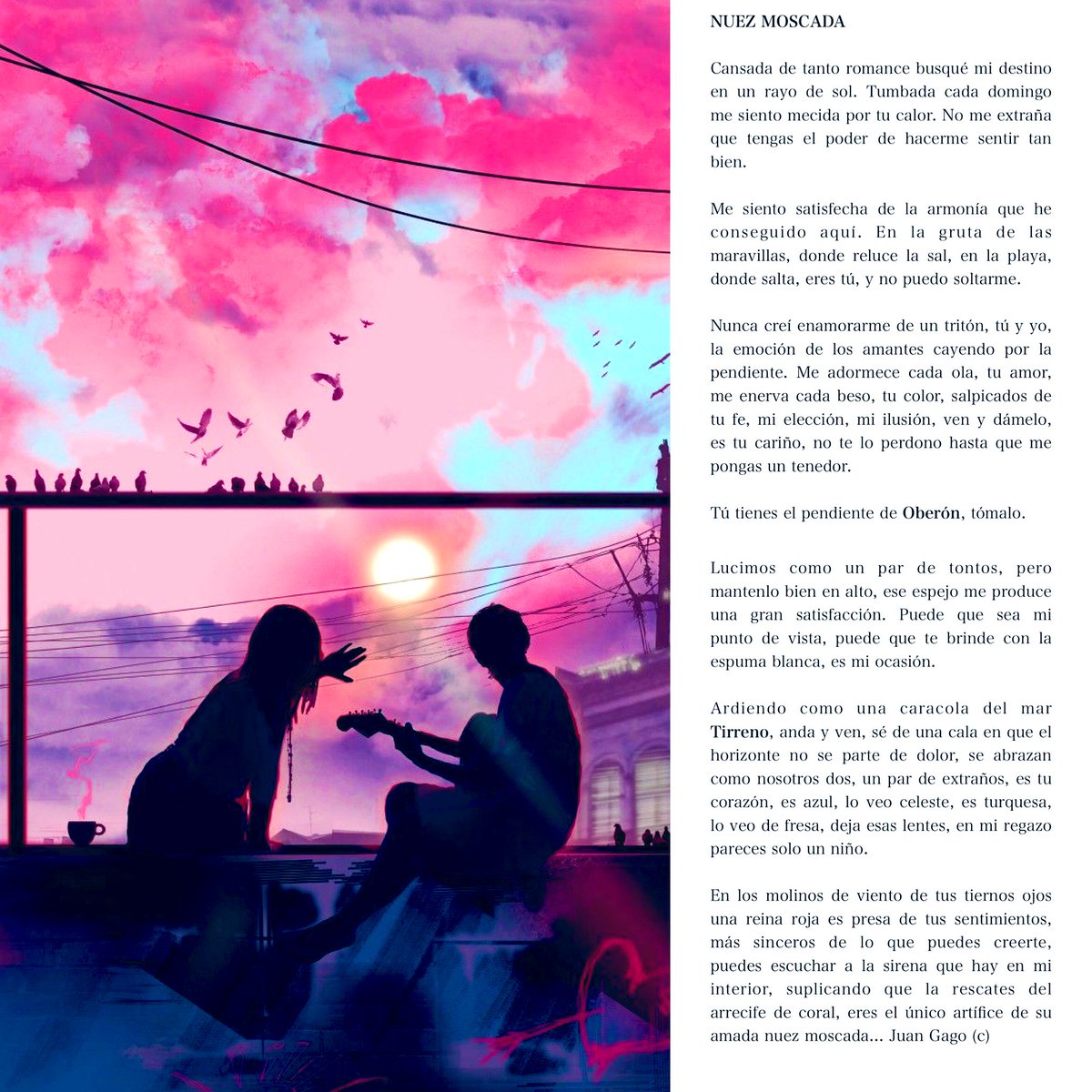 ionztomo16's tweet image. NUEZ MOSCADA por Juan Gago (c)

#tutieneselpoder #lasirena #solosueña #elestanque #tuamor #nomeentiendes