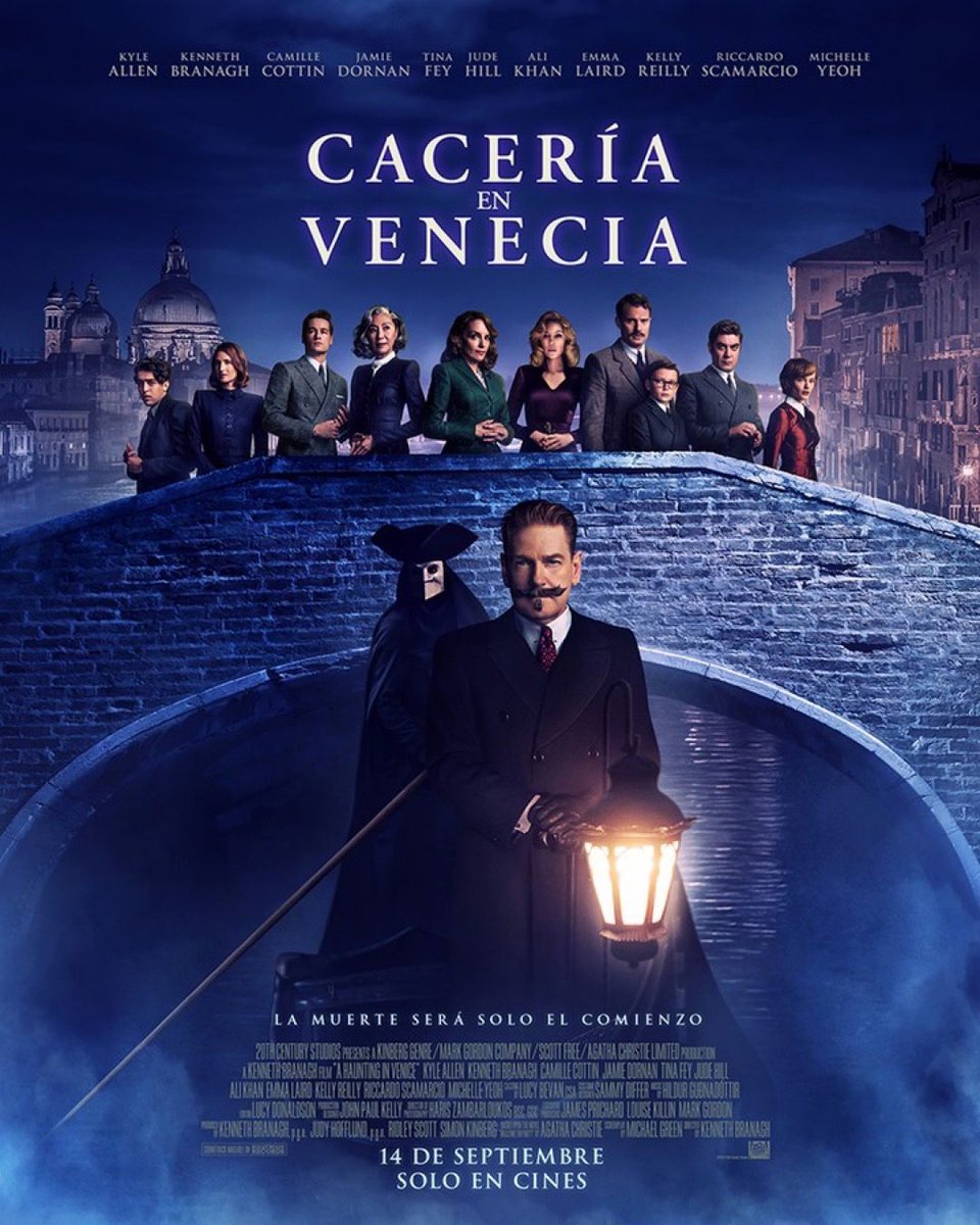 PeHe_Media's tweet photo. Cuando uno de los invitados es asesinado, dependerá de Hercule Poirot descubrir una vez más al asesino.

#CaceríaEnVenecia, 14 de septiembre, sólo en cines.
#20thcenturystudios #vámonosalcine 🍿 https://t.co/yYVOCllH0P