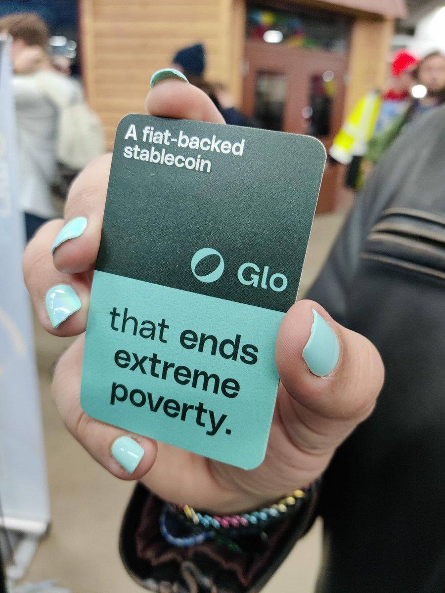 Glo Dollar is fiat backed, US regulated. Indeed: much like USDC. Except as a holder, you lift people out of extreme poverty. You don't donate anything! You're just holding a stablecoin. And yet people in extreme poverty receive more basic income, automagically—because of you.