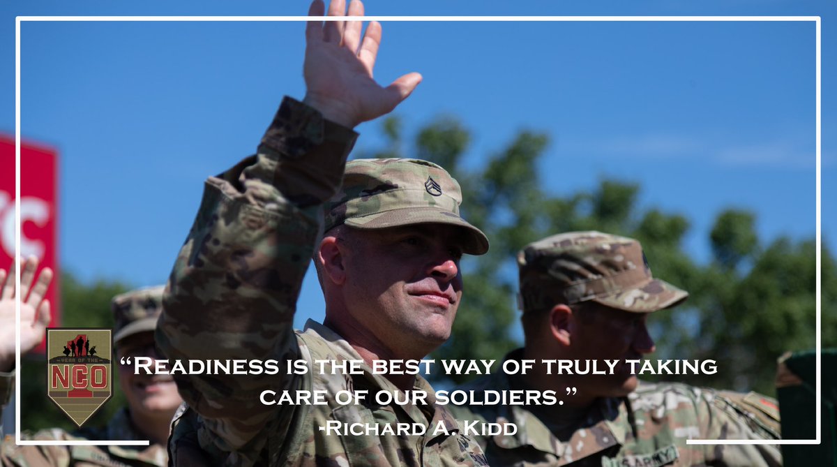 #WellnessWednesday | “Readiness is the best way of truly taking care of our Soldiers.” -SMA (Ret.) Richard A. Kidd
