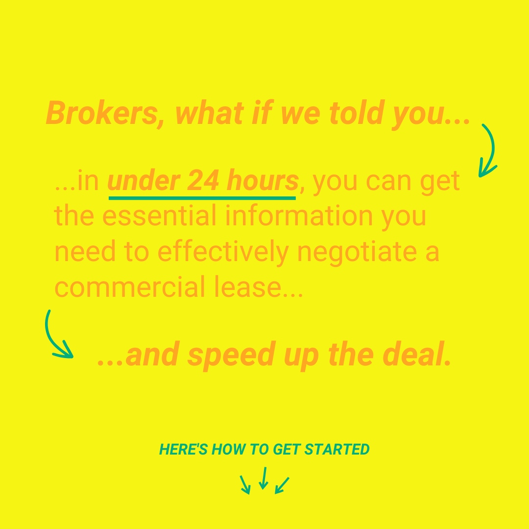 As a broker, you're a representative in the commercial real estate market—and clear, accurate, and timely information is absolutely paramount. 

Questions on our platform? Visit our website for more information!