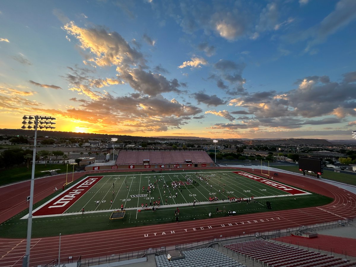 Day 1- couldn’t get any better! 🦬🌴 <a href="/UtahTechFB/">Utah Tech Football</a>