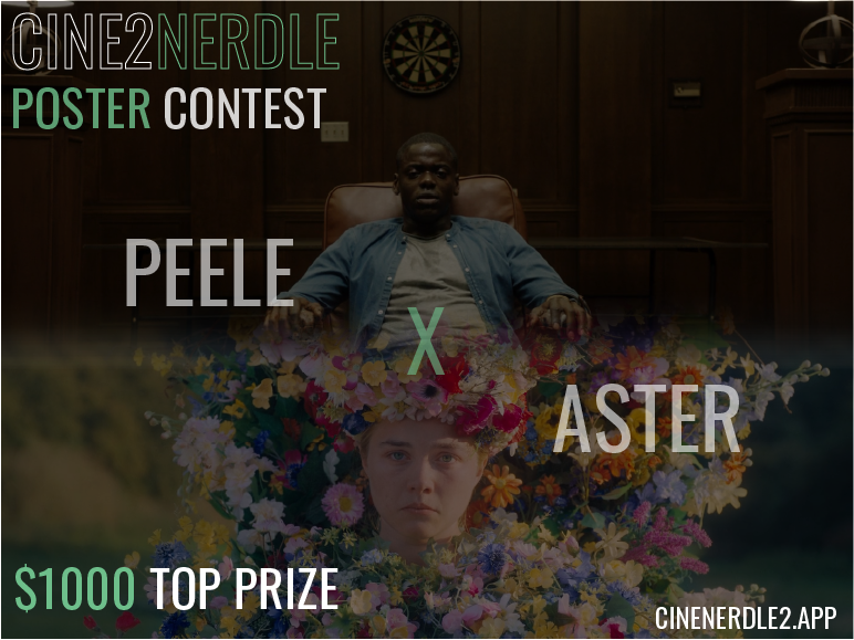 CineNerdle's tweet photo. 🎉Cine2Nerdle Poster Contest Announcement🎉

Theme: Peele X Aster Poster Art🎨
Prizes: 
- $1000 top prize!!
- Top 10 receive cash prizes 💸
- Global showcase of art &amp; profile��� 

Details: https://t.co/MZUST5NCve

Submissions open!  RT and share!

#CineNerdleContest #PeeleXAster https://t.co/PPMFOyEXTV