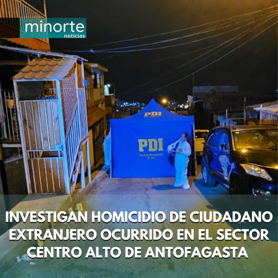 minortecanal's tweet photo. #Antofagasta #MiNorteNoticias | PDI investiga homicidio de un ciudadano extranjero en el sector centro alto de la ciudad.
Más Aquí 👇🏻
https://t.co/OKnIDJLiBH https://t.co/rJDpSBSDSW