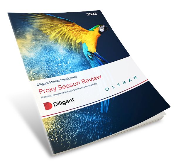 Rebecca Sherratt (@rebecca_proxy) on Twitter photo Diligent's Proxy Season Review 2023 is out now!
Produced in association with <a href="/ProxyFightGroup/">OlshanShareholderActivismGroup</a>
and @MorrowSodali, the report explores all things corporate governance, including the impact of the universal proxy card and ESG engagement trends.
Download: lnkd.in/eCESe2xa Diligent's Proxy Season Review 2023 is out now!
Produced in association with <a href="/ProxyFightGroup/">OlshanShareholderActivismGroup</a>
and @MorrowSodali, the report explores all things corporate governance, including the impact of the universal proxy card and ESG engagement trends.
Download: lnkd.in/eCESe2xa