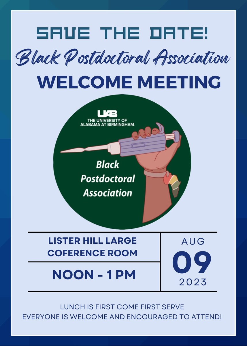BPDA_UAB's tweet photo. UAB BPDA welcome meeting. @natblackpostdoc @BlackInNeuro #BPDA #blackinscience https://t.co/Pcpffc5c78