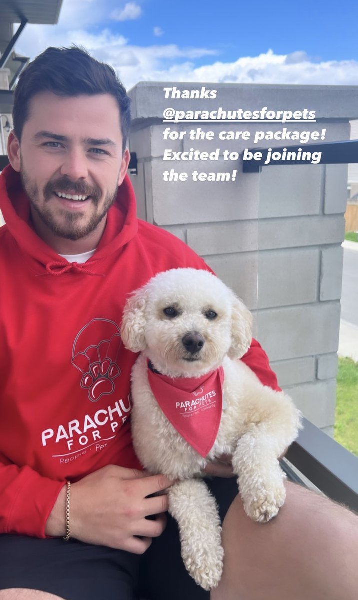Ziggy Weegar and his dad @weega52 have partnered with @ParachutesP ❤️ They join Dexter Backlund and his dad Mikael along with @AlumniFlames' Brent Krahn as ambassadors for this amazing organization!