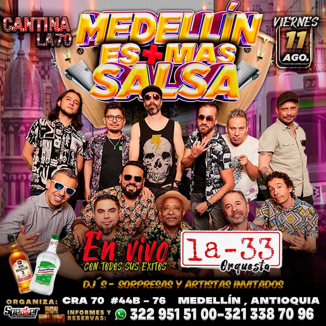 La 33 en Medellín…
⁦<a href="/SONHAVANA/">SON HAVANA</a>⁩