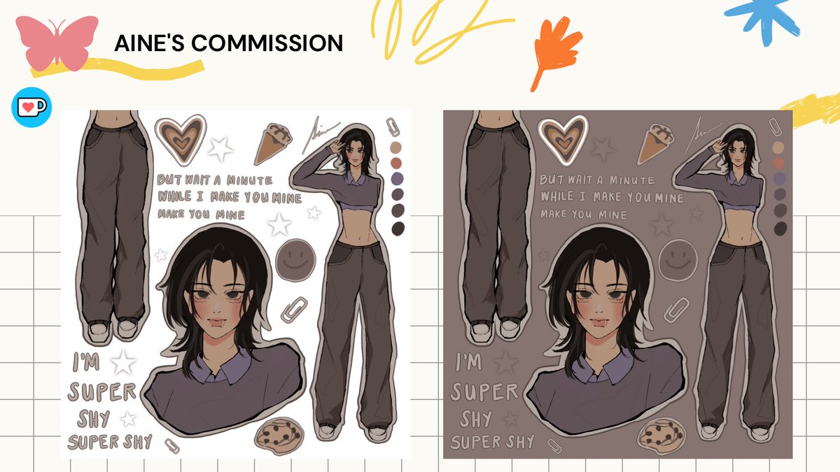 HIII !! i am now accepting art commission similar to this layout + open for OCs, fanart, etc. 🤎 (5 slots only)

all details are available on my kofi please check out ^^
ko-fi.com/ainearts/commi… 

#ArtistOnTwitter #kofi #koficommission #commissionopen #artph #artmoots