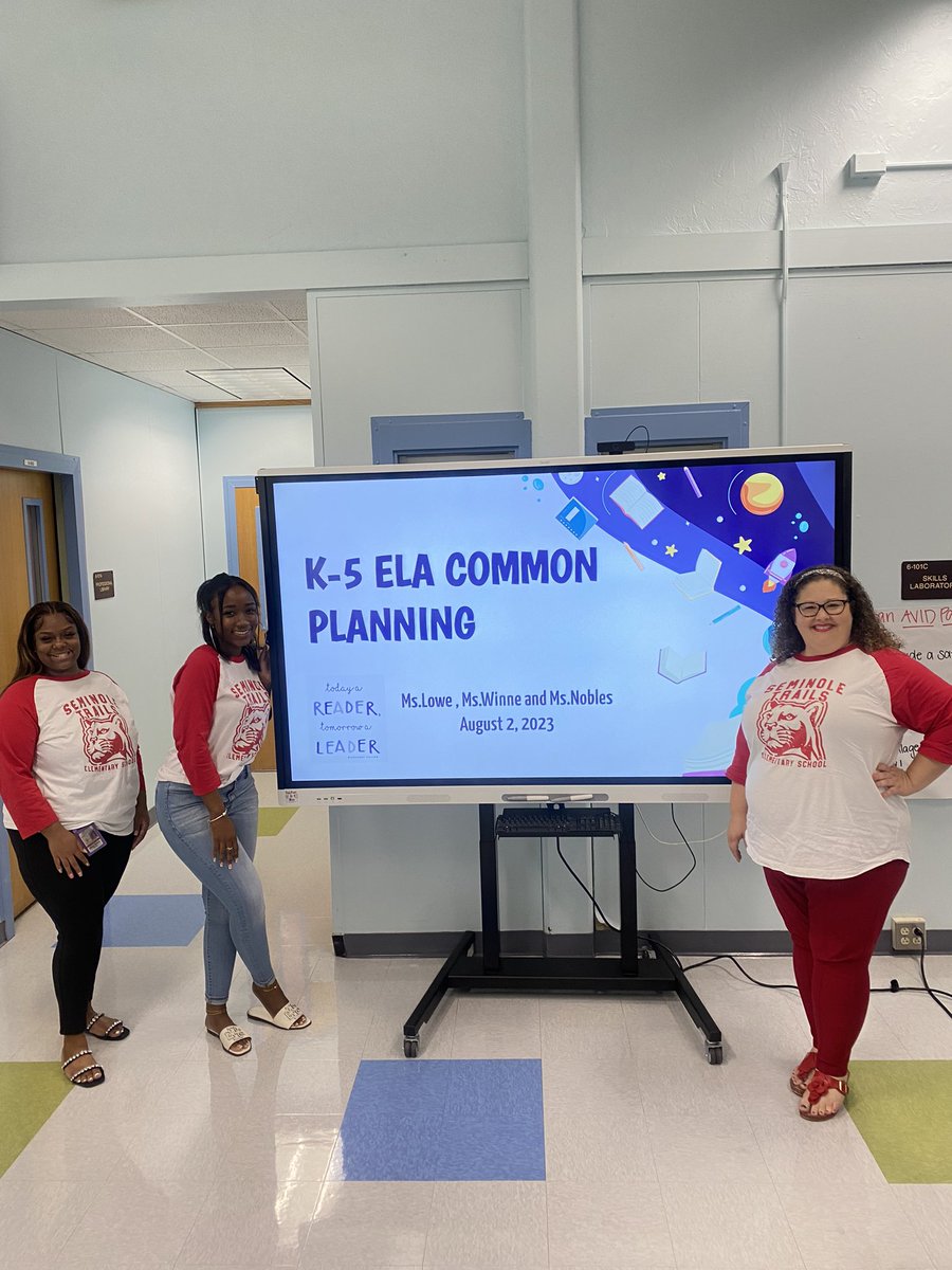 TaMiyahLowe's tweet photo. We truly have THE BEST of the best at @SeminoleTrails ! Our Panthers are in early for ELA summer common planning today. Dedicated to planning lessons that are relevant, rigorous and focused on the core. ⭐️🐾📝@STEPrincipalJJ @STES_Bush @Kathy_Winne https://t.co/ymG8NGG3pd