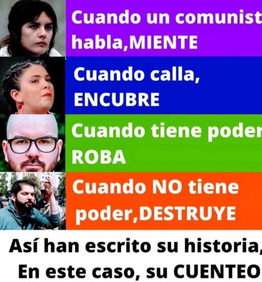 Jorge_Gomez62's tweet photo. Lamento avisar 🌳to que te engañaron,, mira la tremenda embarrada que tiene Boric y el PC en nuestro país !!! https://t.co/4huVTcgALA